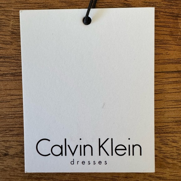 NWT | Calvin Klein | Leopard Print Chiffon Dress | Brown/Cream | Size 4 - Picture 5 of 7